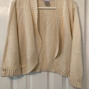 Maggie Sweet cream shoulder shrug XL